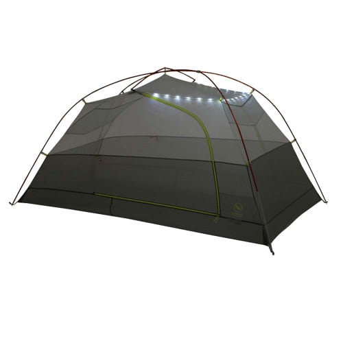 Big Agnes Copper Spur UL2 mtnGLO Tent - Mesh Lights On