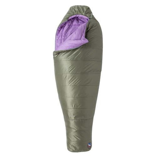 Big Agnes Anthracite 30 Sleeping Bag - Unzipped