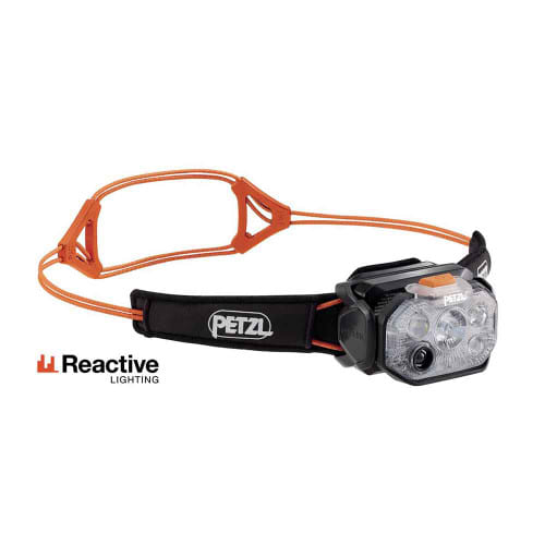 Petzl Swift RL Headlamp - Black/Orange