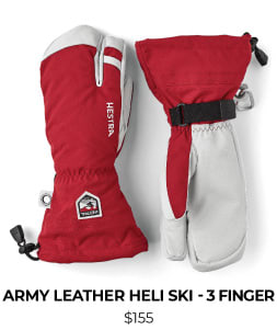 Hestra Army Leather Heli Ski 3 Finger Glove