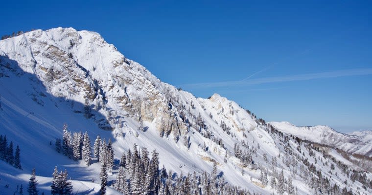 A ridge line in the Wasatch Mountain Range in Utah