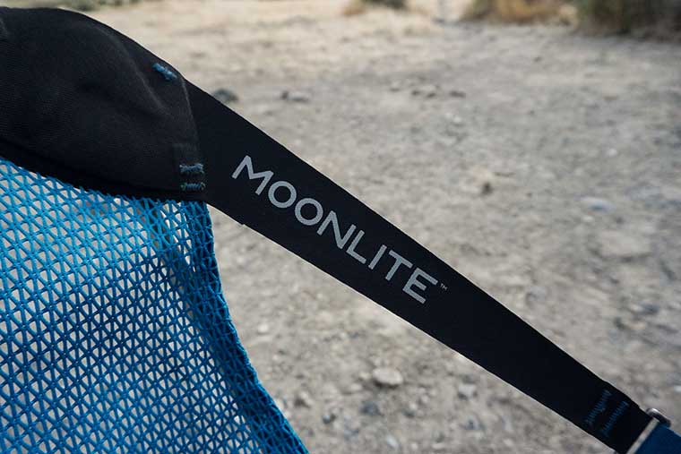 Strap on the side of the chair that says Moonlite