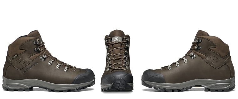 Side and front views of the Kailash Plus GTX Backpacking Boot