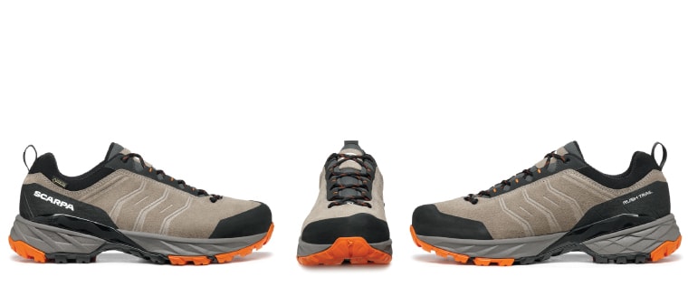 Side and front views of the Rush Trail GTX Hiking Shoe