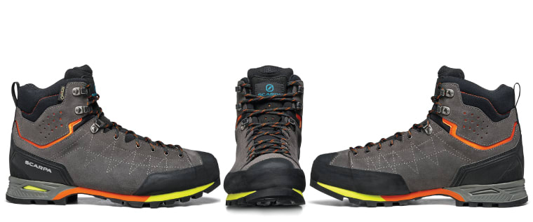 Side and front views of the Zodiac Plus Backpacking Boot