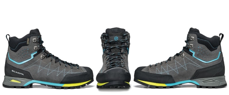 Side and front views of the Women's Zodiac Plus Backpacking Boot