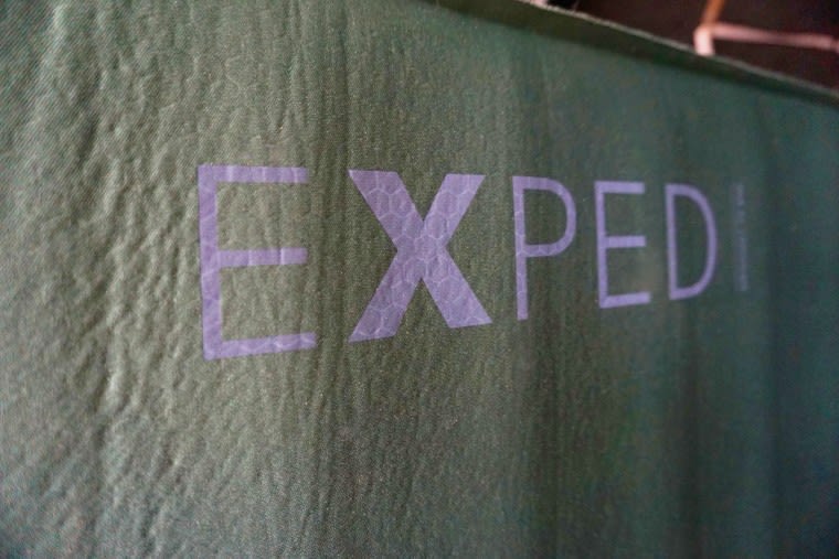 Exped MegaMat 10 with the Exped logo showing.