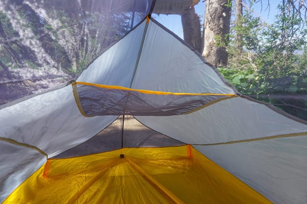 Over head storage in Fly Creek HV UL2 Bikepack Tent