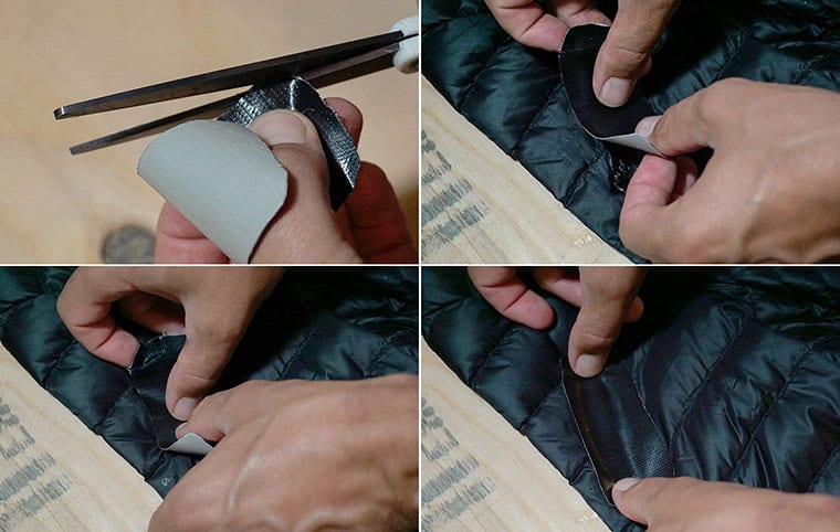 How to repair a hole in your down jacket from