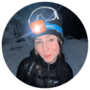 Gabby Dodd on a night ski tour