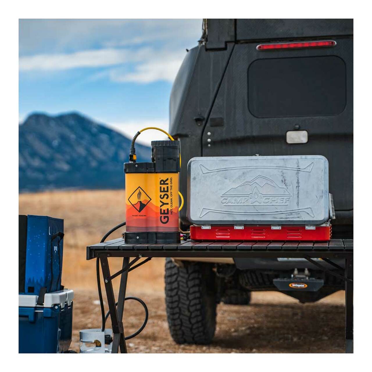 Geyser System Heated Portable Camp Shower Campman