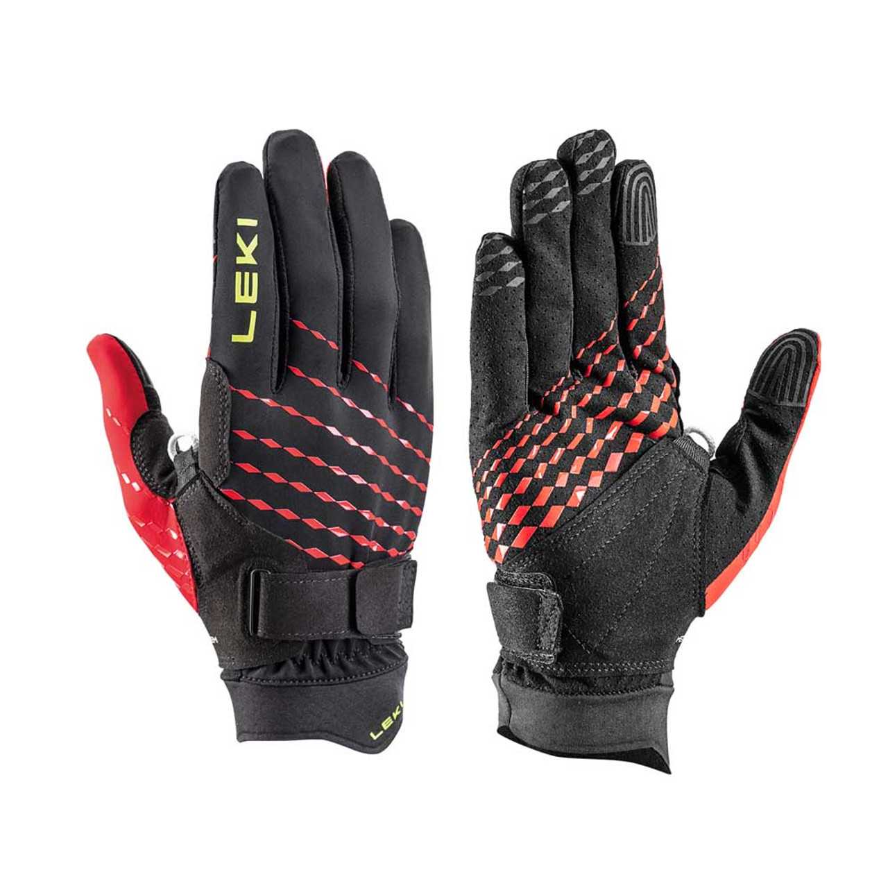 Gants Ultra Trail Storm LEKI - Pour Course Trail Temps Frais - Légers, Chauds, Respirants - Sur-gants Intégrés