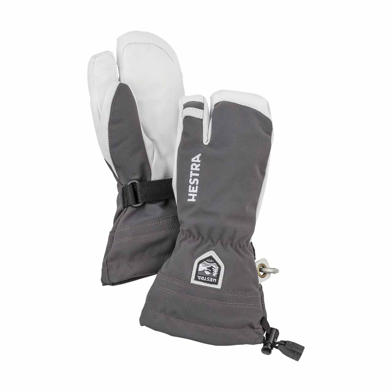 Hestra Army Leather Heli Ski Jr 3 Finger Ski Glove | Campman
