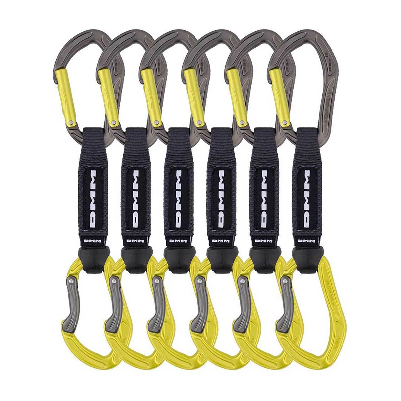 送料無料】DMM Alpha Sport Quickdraw Pack for Rock Climbing Titanium/Lime  12 cm【並行輸入品】｜登山、クライミング用品