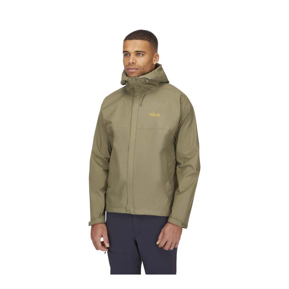 Khaki rab jacket discount