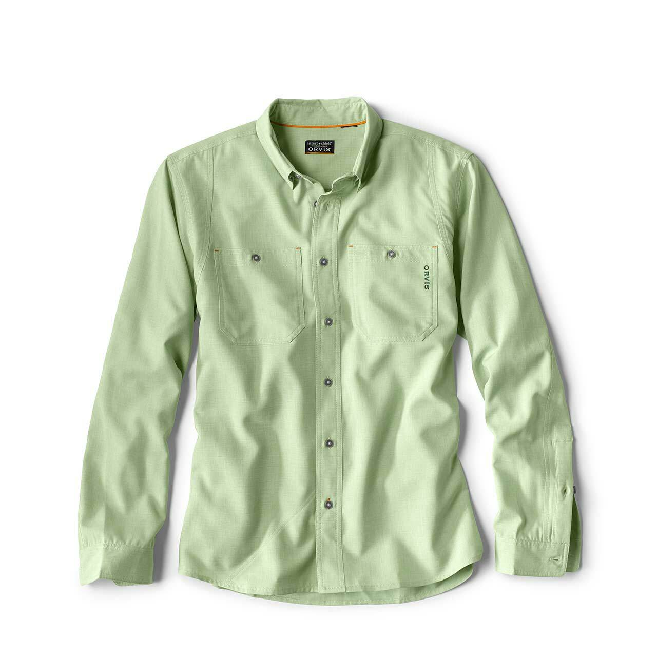 Orvis Men's UPF 30+ Quick Dry Short Sleeve Button Tech Shirt, H21