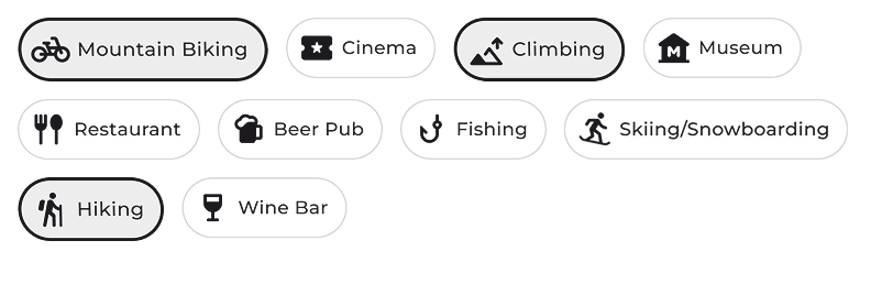 CampPilot Activities Filter