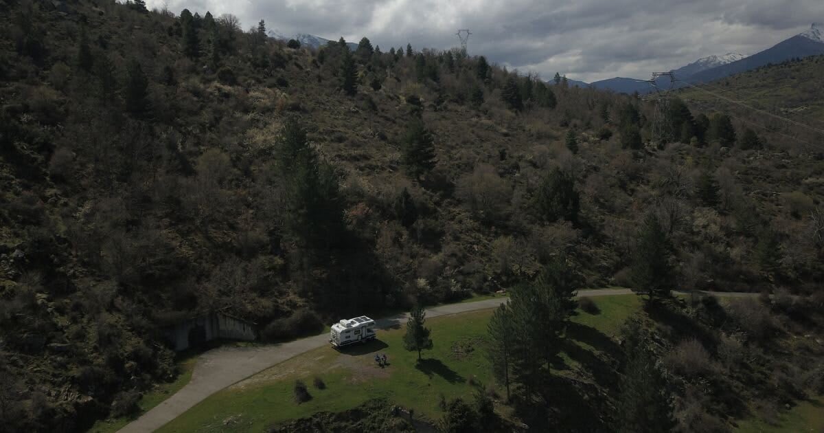 Gemütliches Camping in den Bergen
