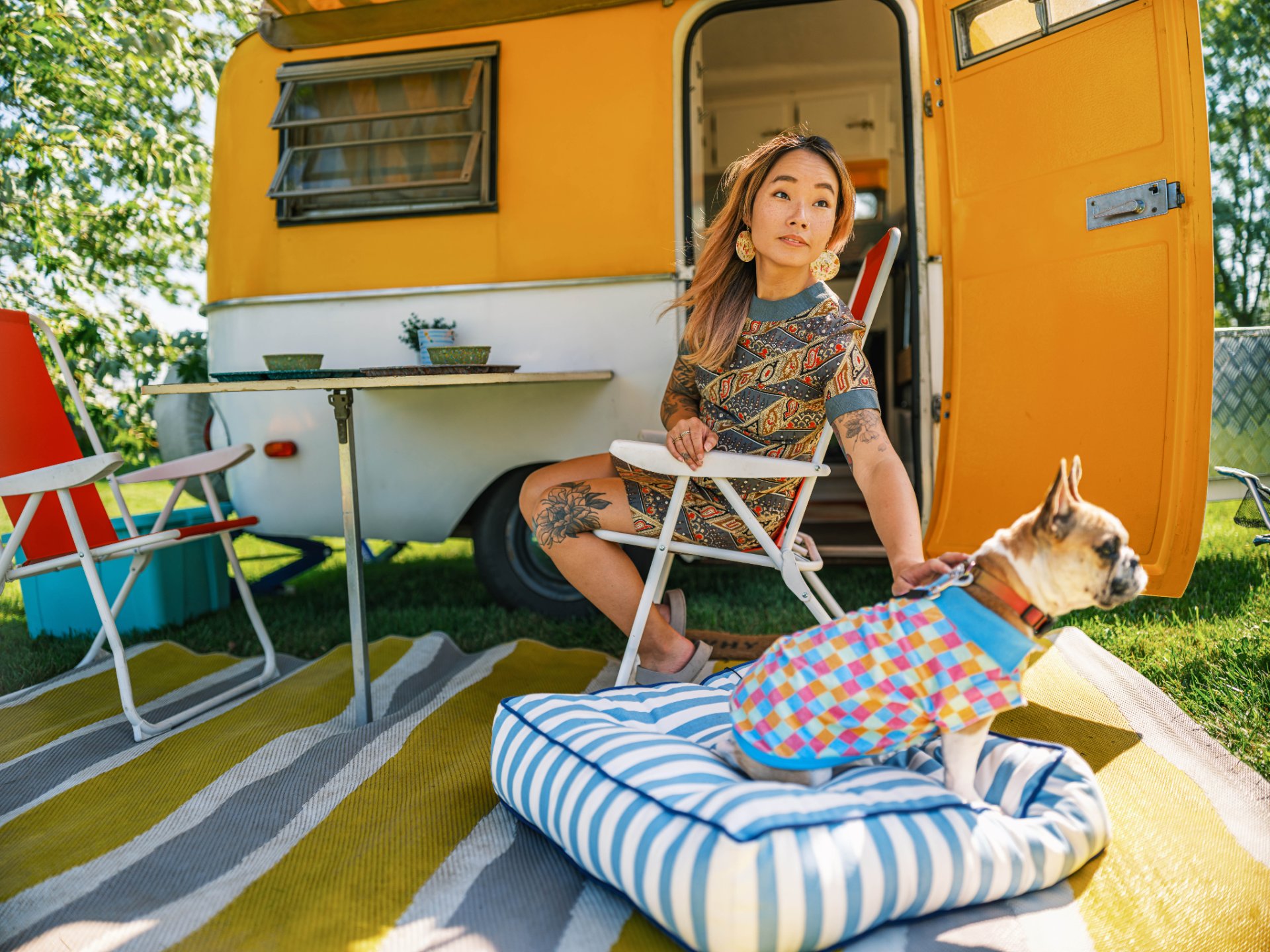 Cozy Camp Cottages campground in Corbeil Ontario