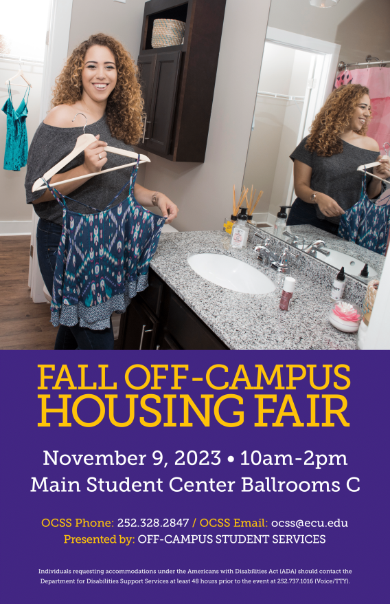 Fall Housing Fair The ECU Parent and Family Portal