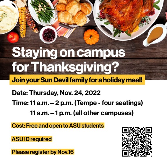 ASU Family Thanksgiving offers festive meal for The ASU Family Hub