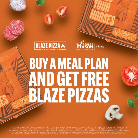 🍕 FREE BLAZE PIZZAS ALL SEMESTER LONG! 🎉 Mason Family Connection