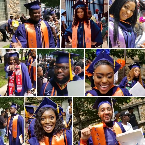 photo collage of MSU graduate