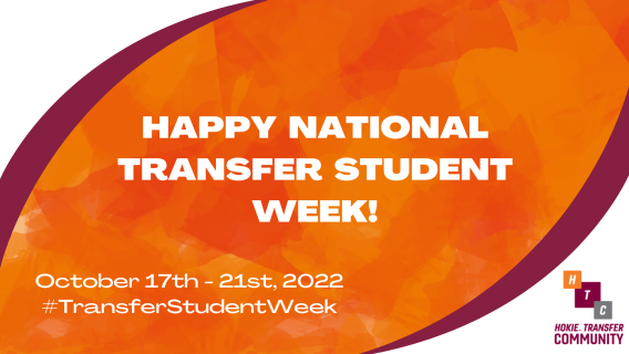 National Transfer Student Week: October 17-21, 2022
