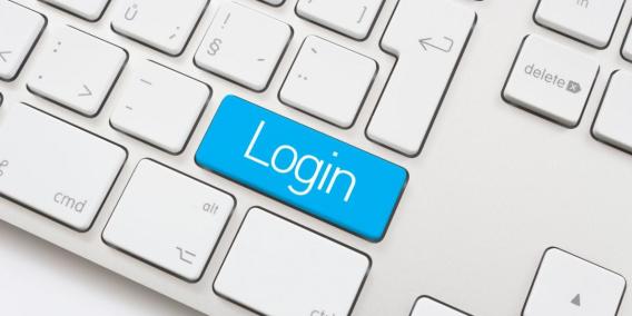 Login button on keyboard