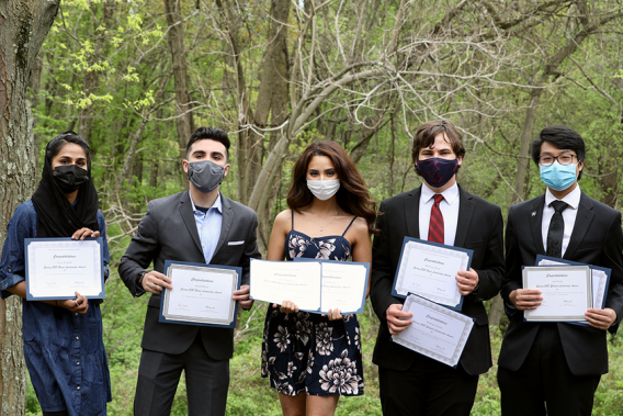 Penn State Brandywine students who have impacted the campus through their leadership and service were honored at a ceremony on April 29.  Image: Amber Marcoon