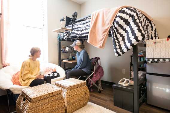 Students in Regents Hall