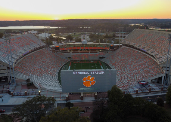 empty football stadium