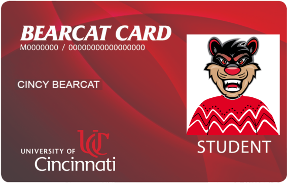 Image of the Cincy Bearcat's Bearcat Card