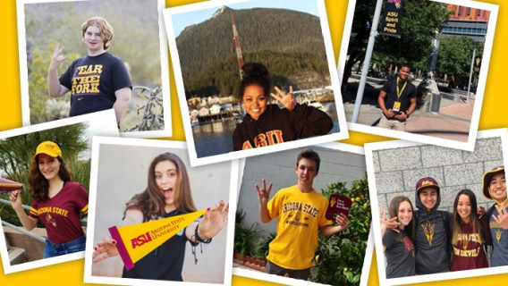 Collage of National College Signing Day photos submitted by Future Sun Devils