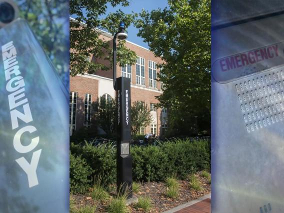 Emergency call stations can be found at locations across every Penn State campus, and are just one of many resources at Penn State dedicated to help promote a safe and secure campus community. Credit: Patrick Mansell / Penn State. Creative Commons