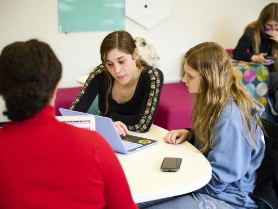 Student tutors for The Writing Center @ Penn State Learning can help with specific assignments or out-of-classroom writing. Credit: Steve Tressler / Penn State. Creative Commons