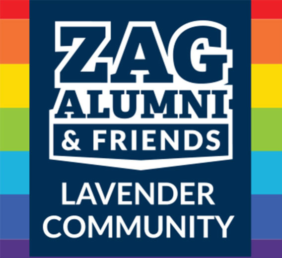 Zag Alumni & Friends Lavender Community graphic