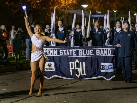 The 2023 Homecoming Parade will begin at 6 p.m. on Oct. 13 and continue across Penn State's University Park campus and through downtown State College. Credit: Patrick Mansell / Penn State. Creative Commons