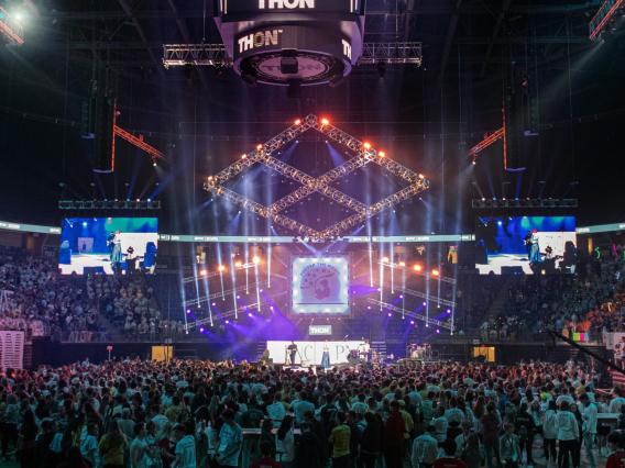 THON stage set up