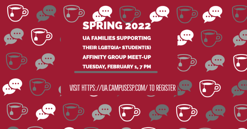 Cover image for UA Families Supporting LGBTQIA+ Students Affinity Group Meet-up