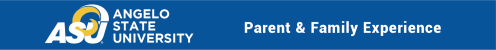 The Angelo State Parent & Family Experience home page