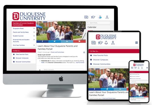 The Duquesne Parents and Families Portal: Login