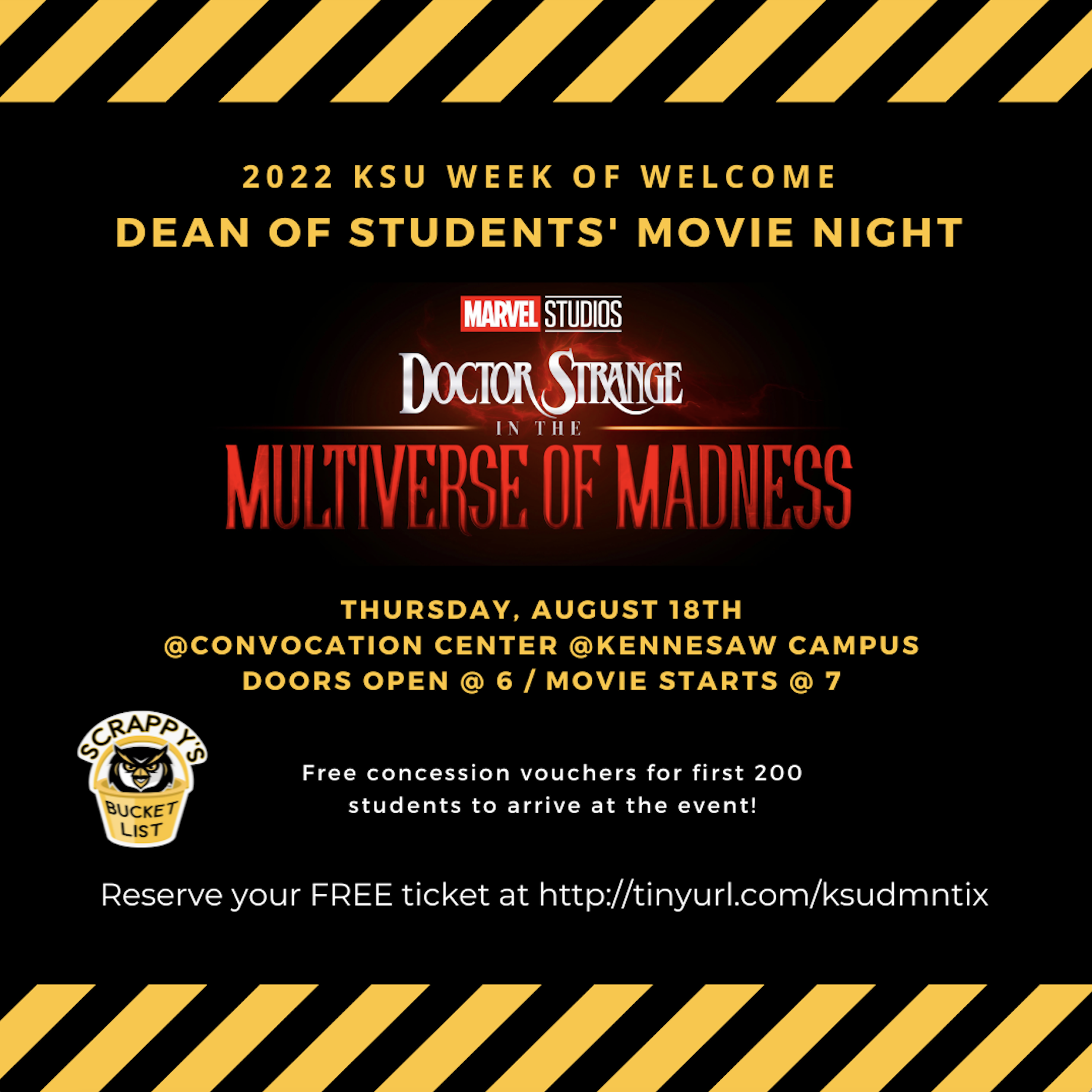 Movie night 8 18 6pm convocation center owl family hub