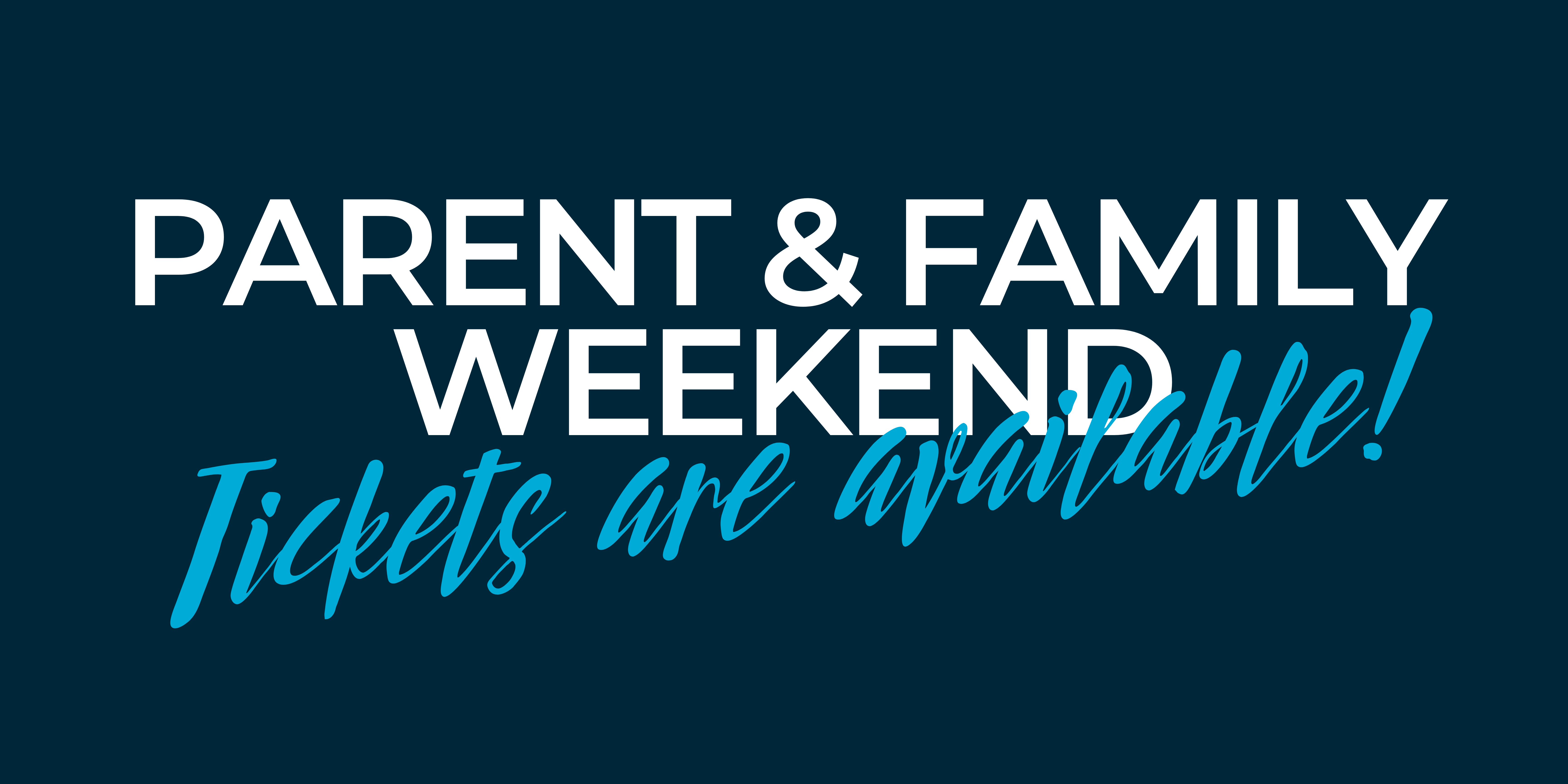 Parent & Family Weekend Tickets are USU Parent and Family Network
