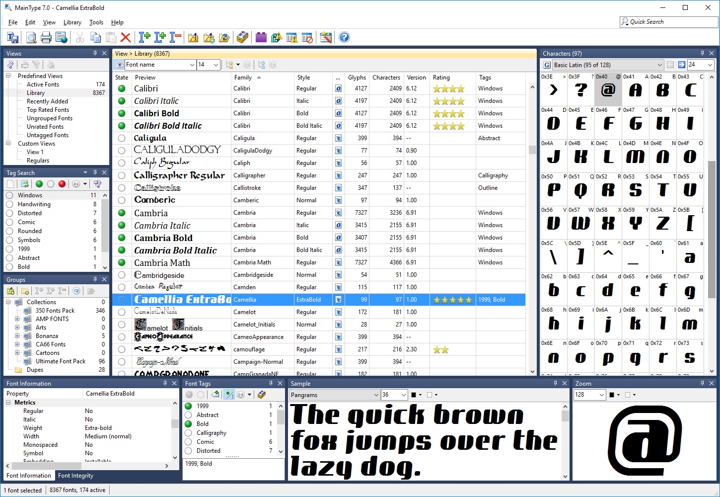 font manager and font viewer for windows