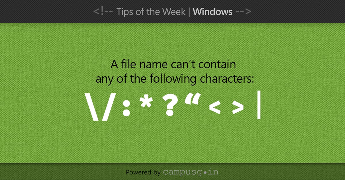 How to Name Files and Folders in Windows OS | Graphic Design Online ...