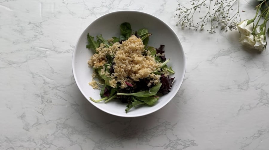 Hearty chicken avocado quinoa protein bowl | Campus Nutrition