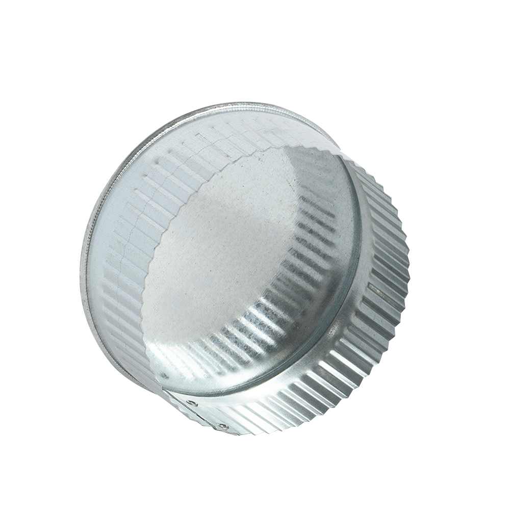 Galvanized Round End Cap 5 in.