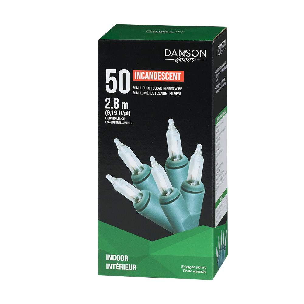 50 Mini Lights Set Clear