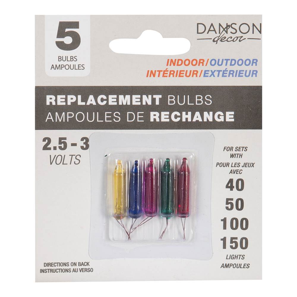 Christmas Mini-Bulbs 2.5 V-3 V, Multicolour Set/5